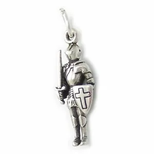 Knight in a suit of armour sterling silver charm .925 x1 Knights charms - Picture 1 of 9