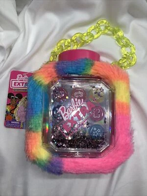 Barbie Extra PIEL Maquillaje Cartera 9 Brillo Labial Transparente Multi Arco Iris Nuevo Foto 1 de 4