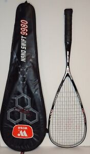 Wish Nano Swift 9980 Squash Racquet Hybrid & Case High Modulus Graphite Carbon