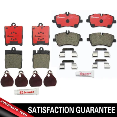 Front & Rear Brembo Ceramic Brake Pads Set Set For Mercedes-Benz C240 2005 2004 - Image 1 of 4