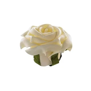 38296 Mesa Decoración Espuma Flor Rosa Crema Altura: 5 cm, Diámetro: 8 cm - Imagen 1 de 1
