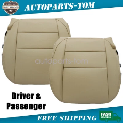 Se adapta a Acura MDX 2007-2012 lado conductor y pasajero parte inferior cuero cubierta de asiento tostado Foto 1 de 4