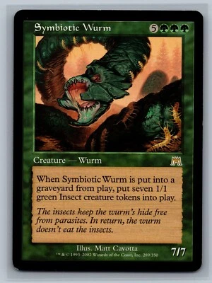 Magic The Gathering Onslaught Symbiotic Wurm #289/350 MTG TCG CCG - Image 1 of 2