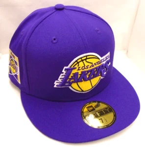 Los Angeles Lakers Men's New Era 59FIFTY Fitted Cap Hat - Picture 1 of 6