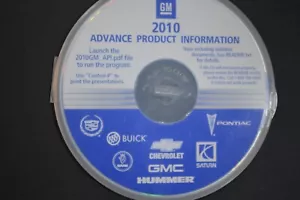 2010 GM Advanced Product Information Disc Buick Cadillac Hummer Saab Saturn GMC+ - Picture 1 of 3