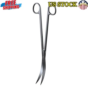 Aquarium Plant Scissors Stainless Steel Trimming Tool Long Handle Freshwater Use - Picture 1 of 5