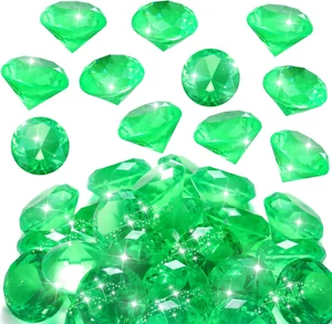 16 Stck. Acryl Diamant Große Edelsteine Pirat Rund Schatz Spielzeug Edelsteine Schatz Rund - Bild 1 von 6
