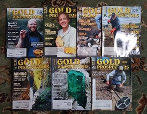 Gold Prospectors Magazines Lot Of 7. Gold, Gem & Treasure Hunting 2014, 2013 - Picture 1 of 4
