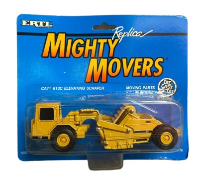 Caterpillar 613C Elevating Scraper  1992 ERTL Mighty Movers 1/64 diecast #2419 - Image 1 of 2