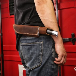 Horizontal Leather Sheath for Buck 119 Knife, buck 119 leather sheath - Picture 1 of 14