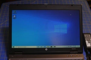 15.6" HP Probook Laptop Vintage Windows 10 64 Bit i3 8gb 300gb DVD - Picture 1 of 2