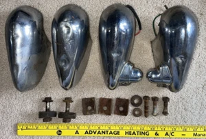MG MGB Chrome Bumper Guard Overrider Set 1970-1973 ~ Used Rough Condition - Picture 1 of 6
