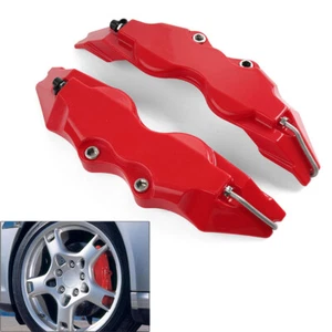 1 Pair Universal Medium Size 3D Style Car Auto Disc Brake Caliper Covers Set Kit - Picture 1 of 6