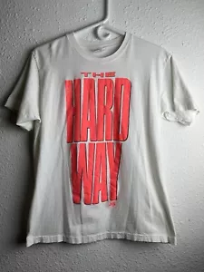 Vintage 1991 The Hard Way T Shirt Large Single Stitch Hanes Tag Soft READ - Picture 1 of 5