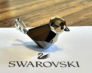 ðŸ�¤ Swarovski Crystal 2022 Holiday Magic, Mini (1 In.) Golden Clear Bird Figurine