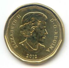 Canada 2012 Loonie Canadian 1 Dollar $1 One Loon Exact Coin UNC