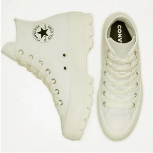 Converse Lugged All Star Chuck Taylor Platform Women’s Canvas Sneaker US 8 White - Picture 1 of 6