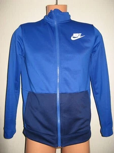 WORN ONCE BOYS BLUE & NAVY NIKE DRI FIT TRACKSUIT TOP JACKET X/L BOYS AGE 13-15 - Picture 1 of 3