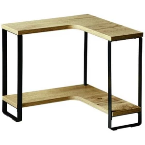 Kücheneckregal Eckregal 30x30x28 cm Küchenregal schwarz Braun Loft Dekoration - Bild 1 von 3