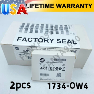 2X 1734-OW4 Allen-Bradley 1734OW4 AB POINT I/O 4Point Digital Output Module PLC - Image 1 of 4
