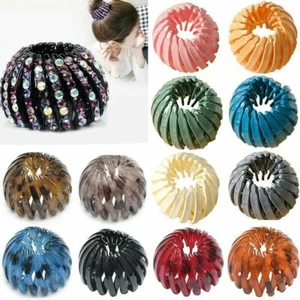 Women Bird Nest Expanding Ponytail Tail Hair Bun Holder Clip Claw Girls Hairpin^ - Picture 1 of 62