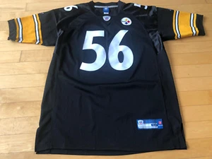 100% Authentic Pittsburgh Steelers #56 Woodley Pro Cut football jersey SZ 54 - Picture 1 of 12