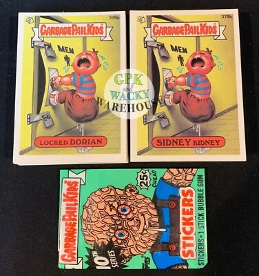 GARBAGE PAIL KIDS 10th SERIES COMPLETE 86 CARD VARIATION SET + FREE WRAPPER 1987 - Image 1 of 3