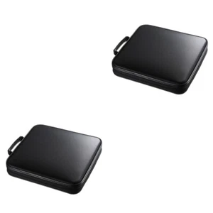 2pcs Handheld CD Case 160 Slots DVD Holder Portable Media Case For Car Home - Afbeelding 1 van 12