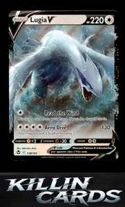 Lugia V 138/195 Pokemon Ultra Rare SWSH12: Silver Tempest Card NM - Foto 1 di 2