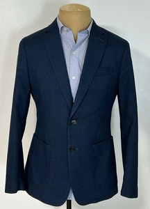 Banana Republic Cotton Profilo Classic Navy Blazer Slim Fit Italy 38 Short - Bild 1 von 6
