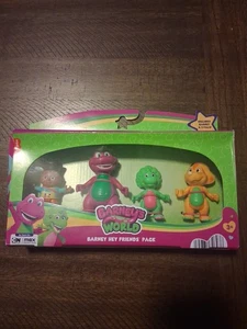 Barney's Hey Friends Pack 3 Zoll Figur 4er Pack Barney Baby Bop Billy & David Neu - Bild 1 von 3