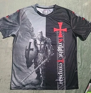 Medieval Knights Templar  Men's T-shirt with Double- sided Graphics  New  *T4 - Picture 1 of 9