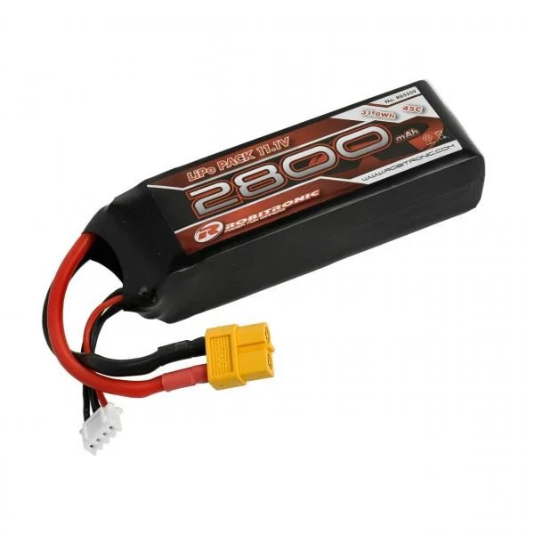 Rockamp LiPo Akku 2800mAh 3S 45C XT60 (25x34x105) / R05259 - Bild 1 von 1