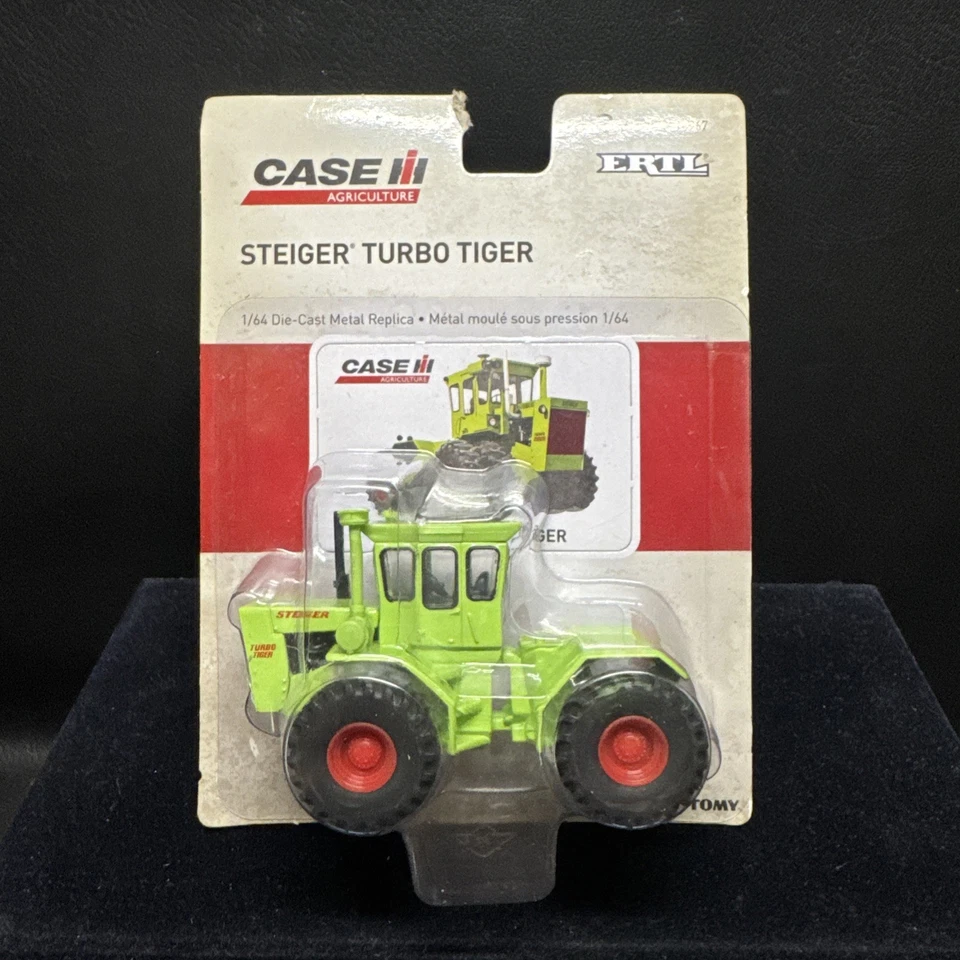 ERTL CASE IH Steiger Turbo Tiger 4WD Farm Tractor, Green, 1/64 - Image 1 of 4