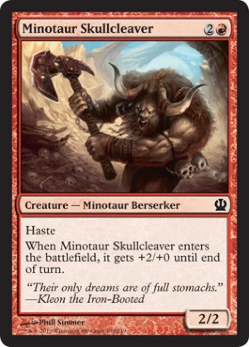 Minotaur Skullcleaver -Foil Light Play MTG Theros - Image 1 of 1