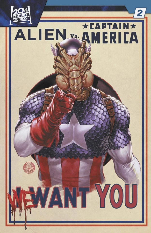 MARVEL COMICS Alien vs. Captain America #2 Mark Brooks (12/17/25)