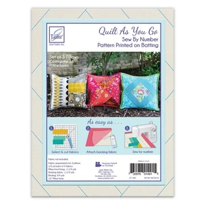 Juego de 3 fundas de almohada June Tailor QUILT AS YOU GO para formas de almohada de 16" - Imagen 1 de 1