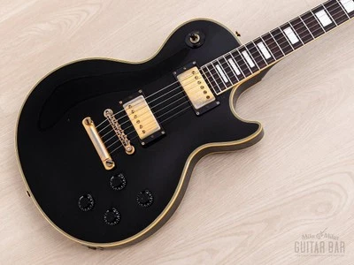 1989 Burny RLC-60 Custom Black Beauty Mahogany Top w/ VH-3 Humbuckers, Japan - Image 1 of 4