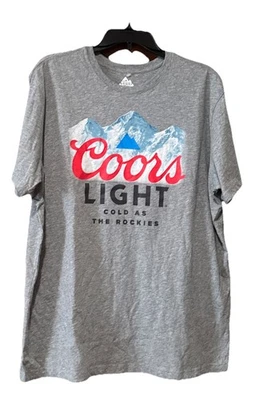 Coors Light  t shirt XXL adult short sleeve cotton/polyester - Image 1 of 3