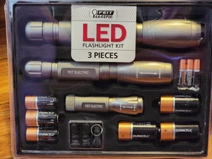 FEIT ELECTRIC LED FLASHLIGHT KIT (3-PACK), 1000, 500, 250 LUMENS - Picture 1 of 3