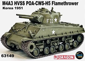 Dragon Armor 1:72 M4A3 HVSS Flamethrower Tank US Army Korea 1951 Model NO.63149 - Picture 1 of 5