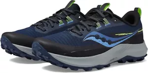 Saucony Peregrine 13 Womens Trail Running Shoes S10838-15 Night/Fossil, Size 10 - Picture 1 of 10