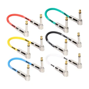 6pz Cavo Connettore Pedale AZOR 2 Teste Pedale Linea 15cm Cavo per Pedale Effetto - Foto 1 di 13