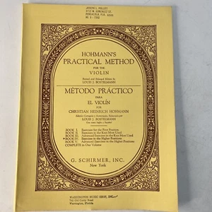 1926 Version C.H. Hohmann Practical Violin Method 57 Pgs Book IV Four Bostelmann - Picture 1 of 4