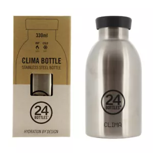 24 Bottles Water Bottle Clima Stainless Steel Bottle Hot 12hrs Cold 24hrs 330ml - Picture 1 of 3