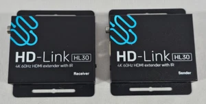 4K@60Hz HDMI Extender Ethernet Adapter 230FT (70m) Over Cat5e/6/7 EDID IR TX RX - Picture 1 of 15