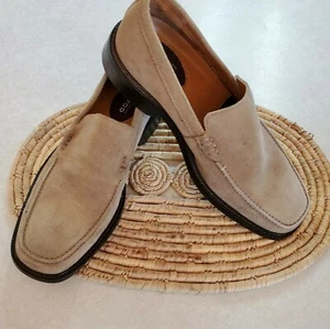 Bostonian 2Pod Comfort Men's Size 7 Suade Tan Loafers Leather Upper - Picture 1 of 5