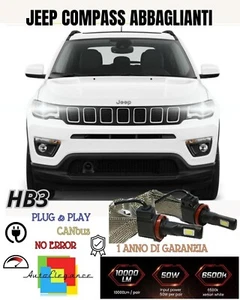 Kit Full Led HB3 Jeep Compass MK2 6000K Blanco Canbus Anabbaglianti Abbaglianti - Imagen 1 de 2