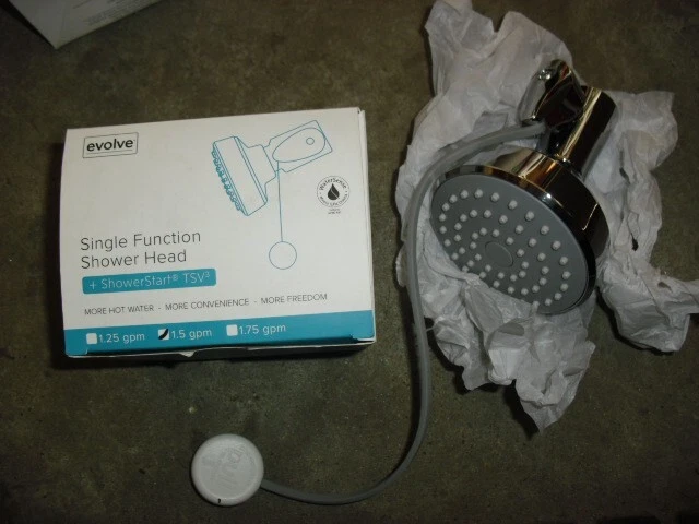 Cabezal de ducha evolve función única + arranque de ducha TSV3 (EV3014-CP150-SB) Foto 1 de 1