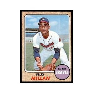 1968 Topps Felix Millan Braves #241 - Picture 1 of 3